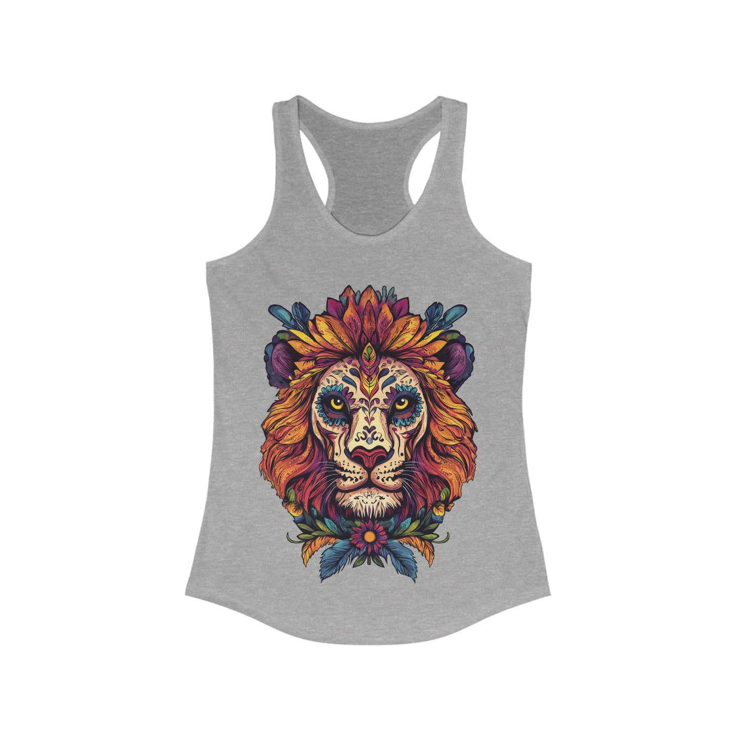 Dia De Muerte Lion Ladies Tank