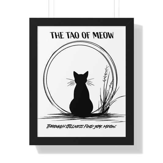 The Tao of Meow Framed Wall Art