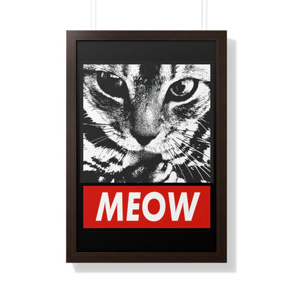 Meow Framed Wall Art