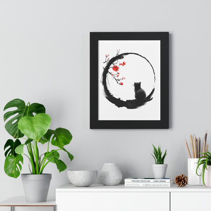 Zen Kitty Framed Wall Art