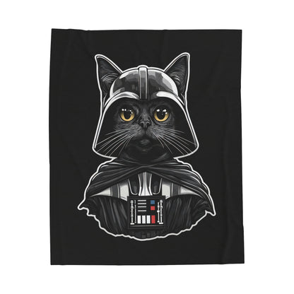 Darth Purrder Velveteen Plush Blanket