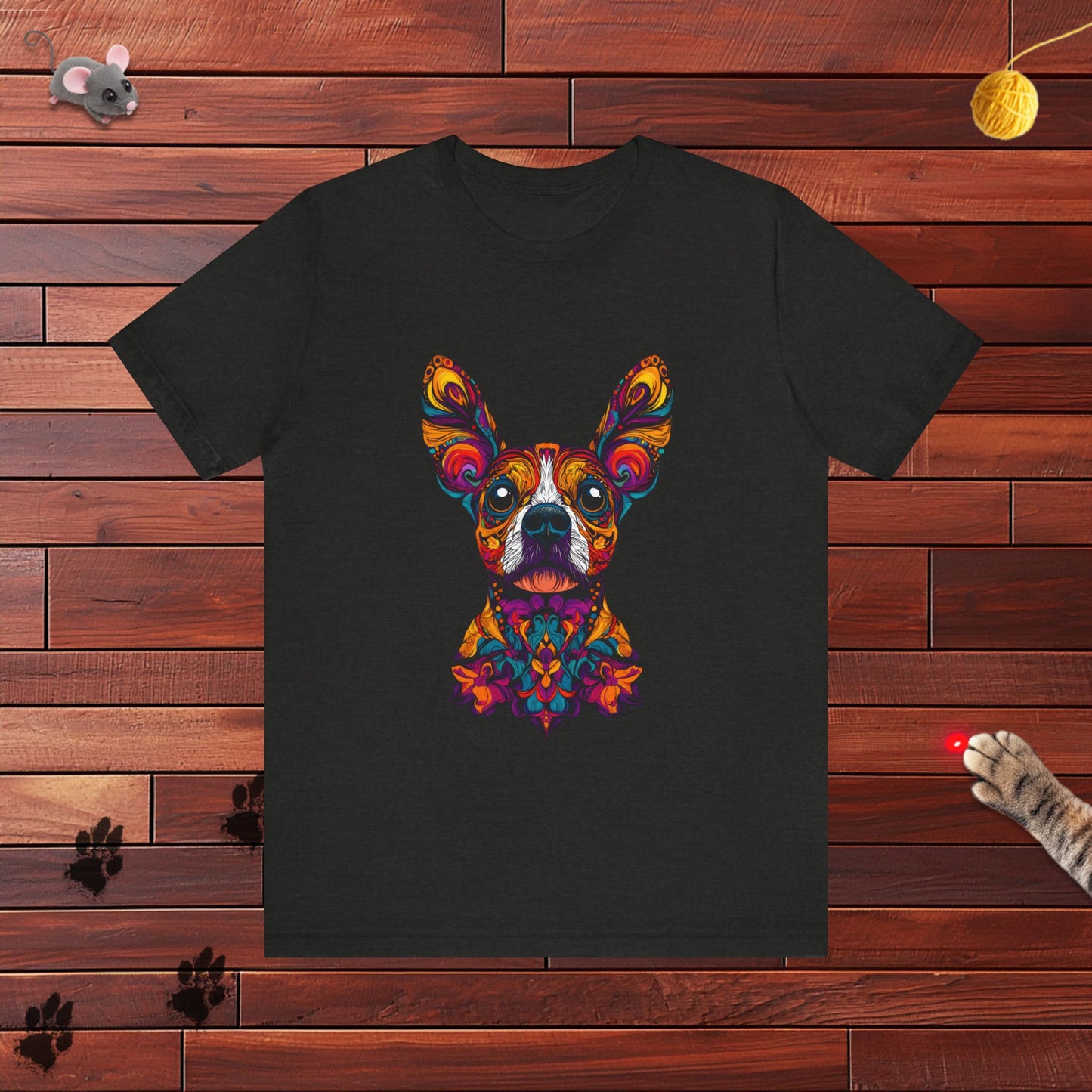 Dia De Muerte Frenchie Mens Tee