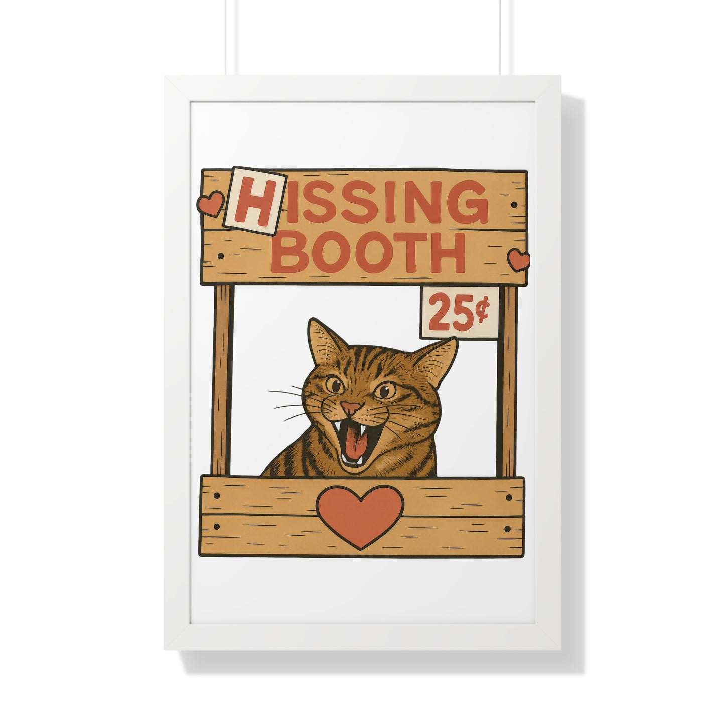 Hissing Booth Framed Wall Art