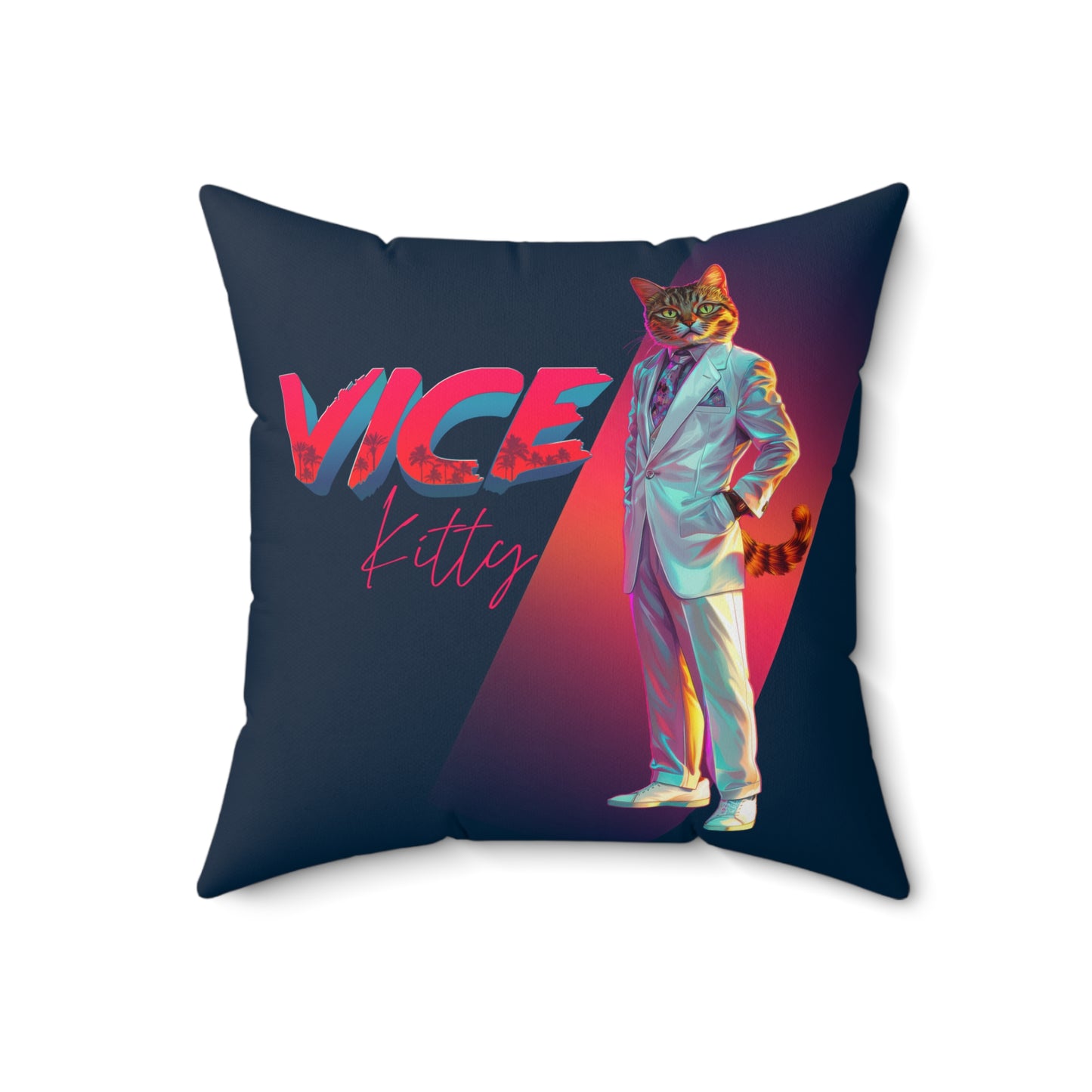 Vice Kitty Throw Pillow