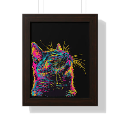 Electric Whiskers Framed Wall Art