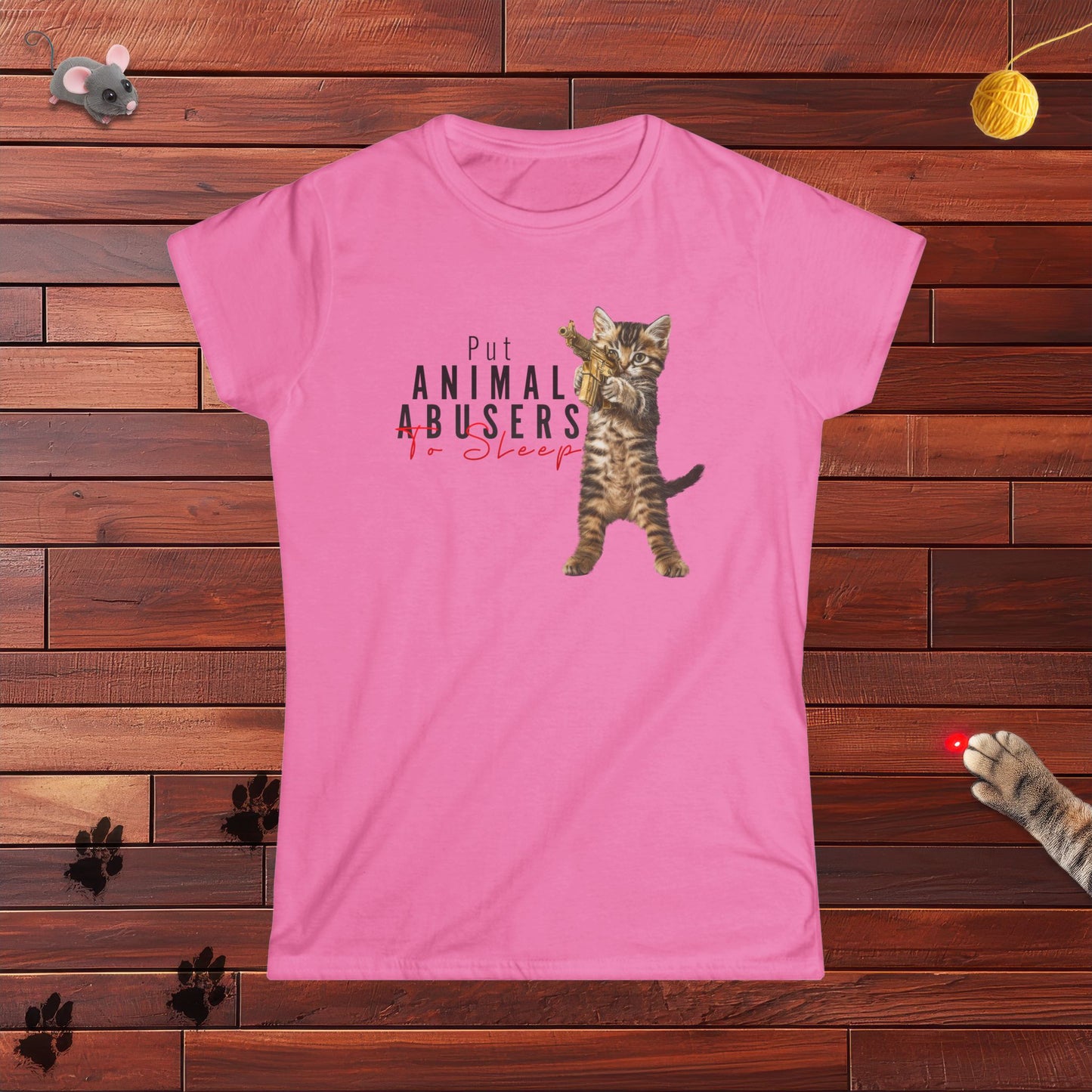 Put Animal Abusers To Sleep Ladies Tee