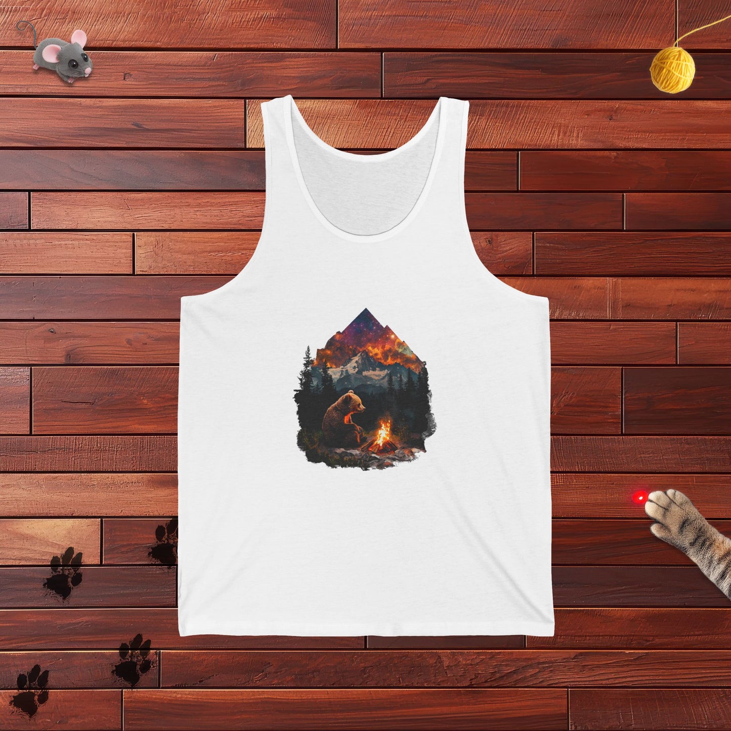 Camping Bear Mens Tank