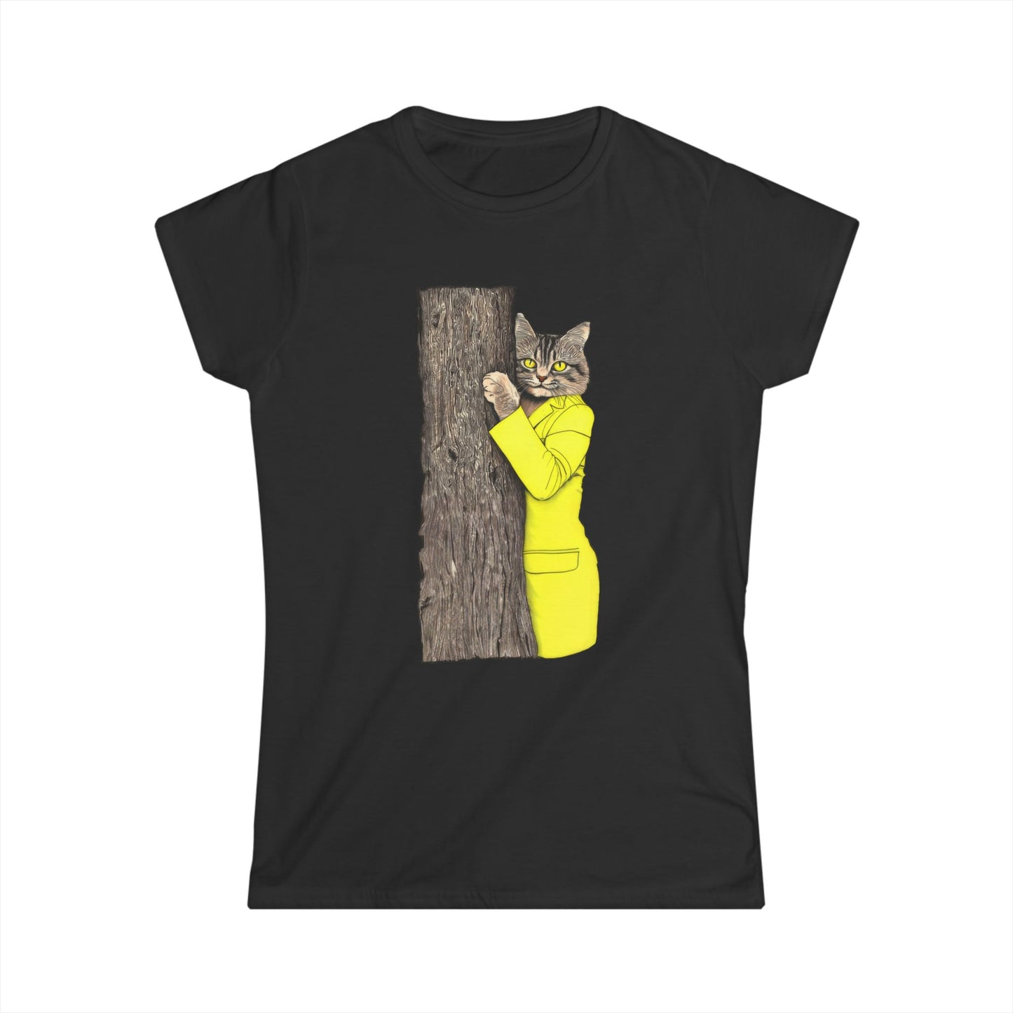 Yellow Jacket Cat Women's Tee