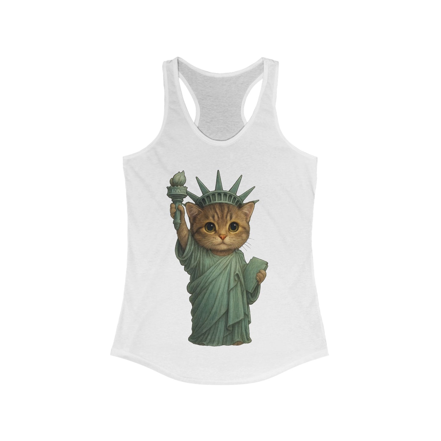 Statue of Meowberty Ladies Tank