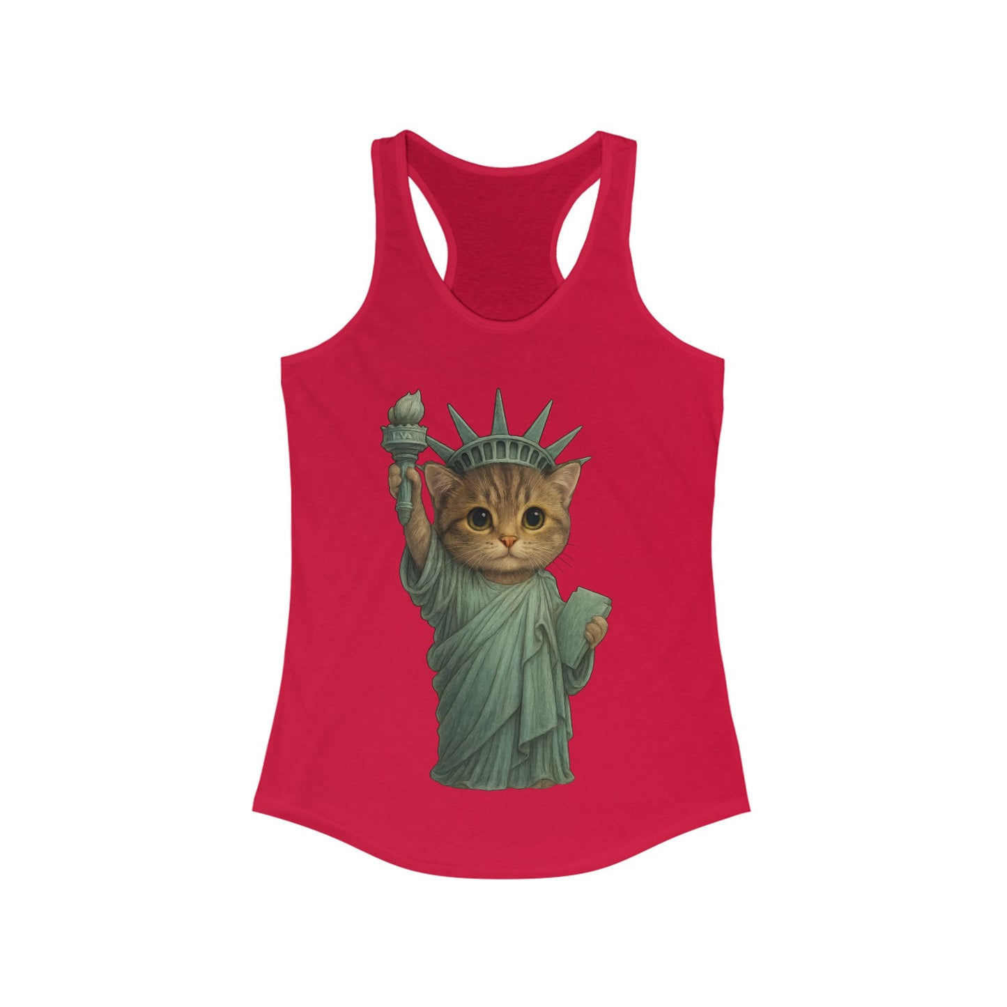 Statue of Meowberty Ladies Tank