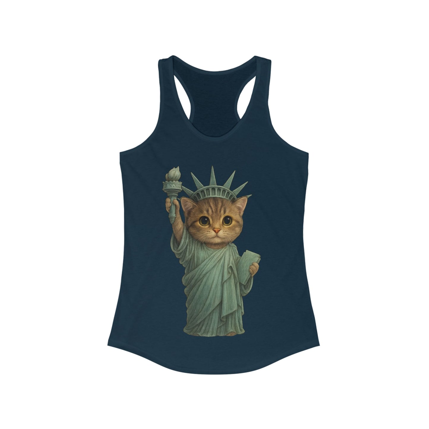 Statue of Meowberty Ladies Tank