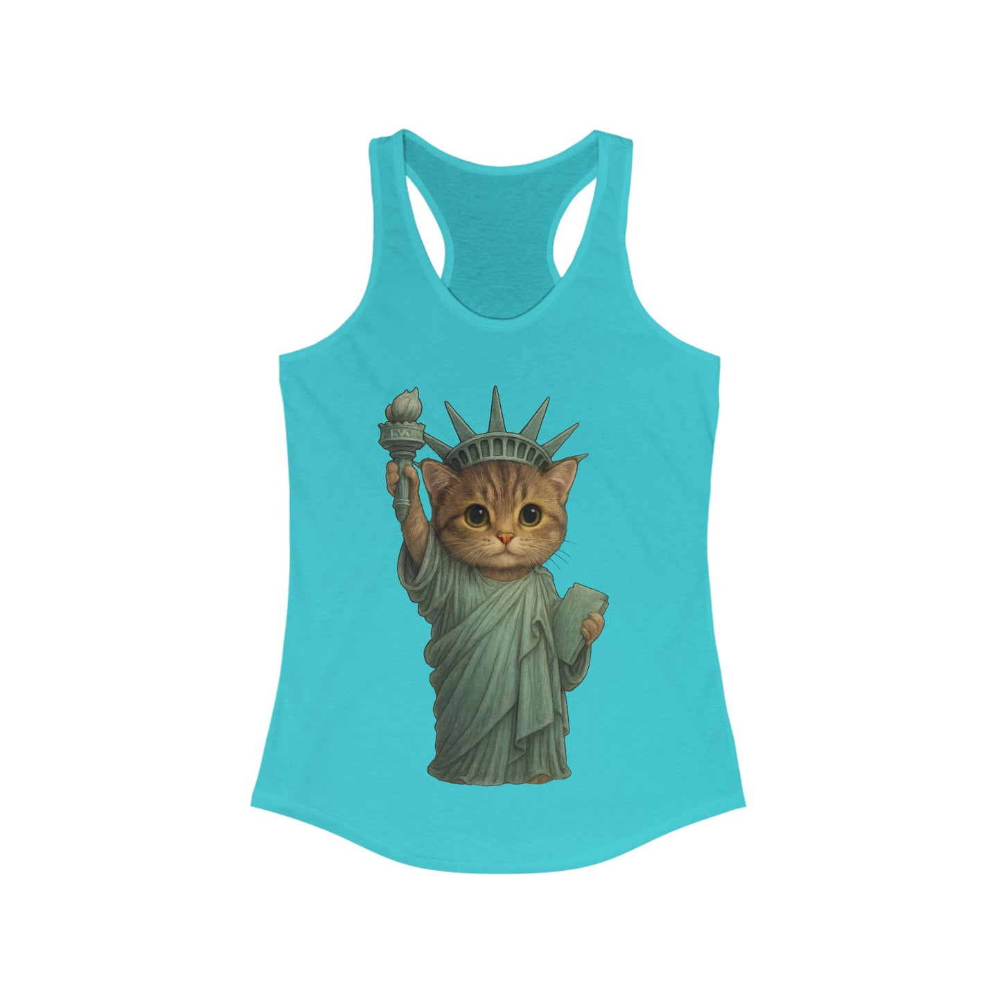 Statue of Meowberty Ladies Tank