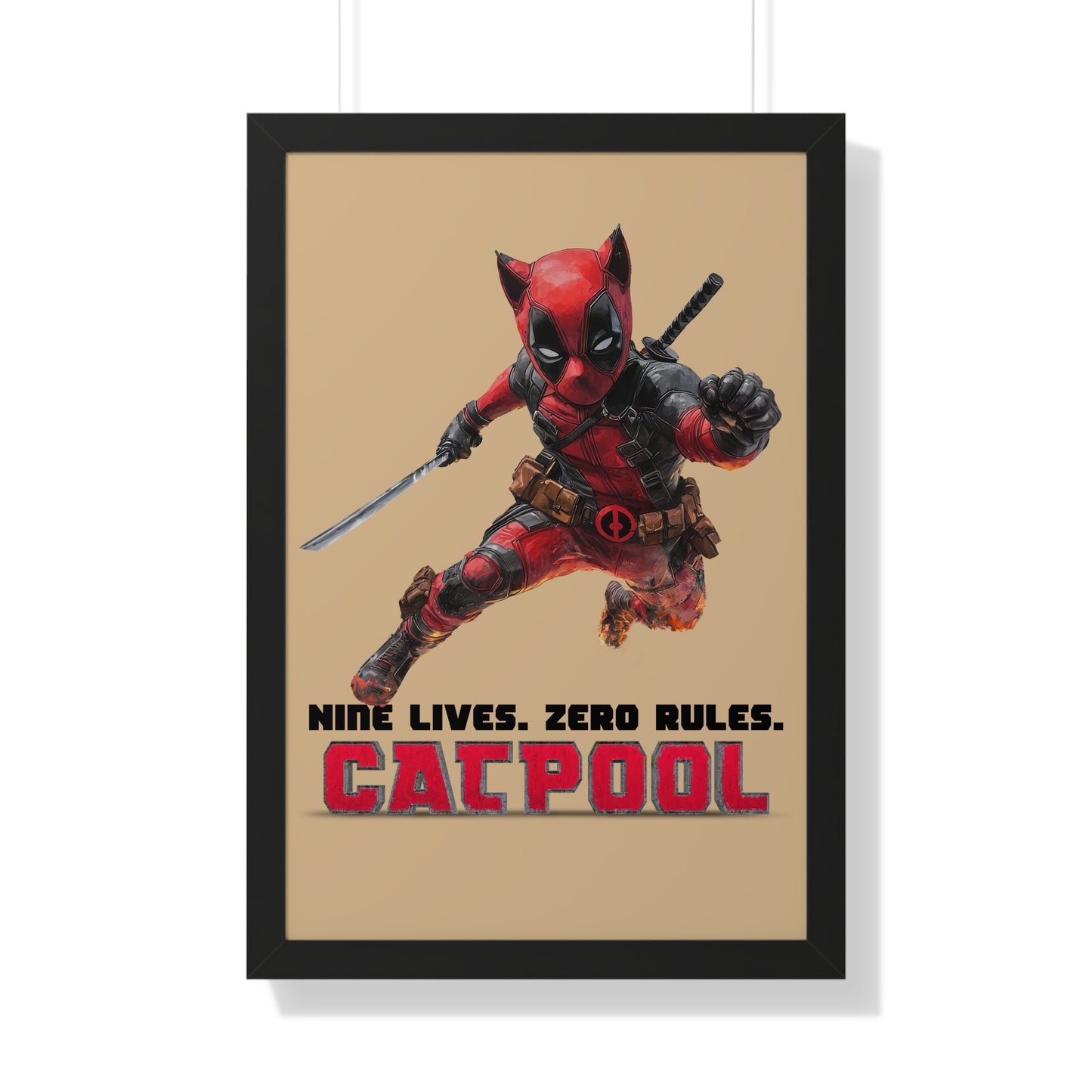 Catpool Framed Wall Art