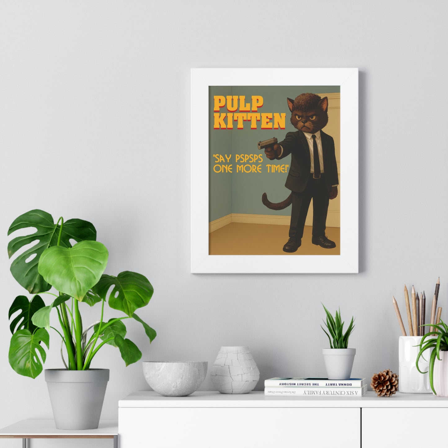 Pulp Kitten Framed Wall Art