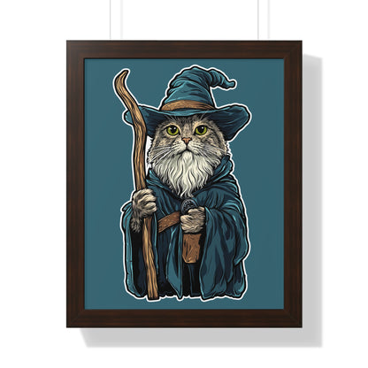 Catdolf The Grey Framed Wall Art