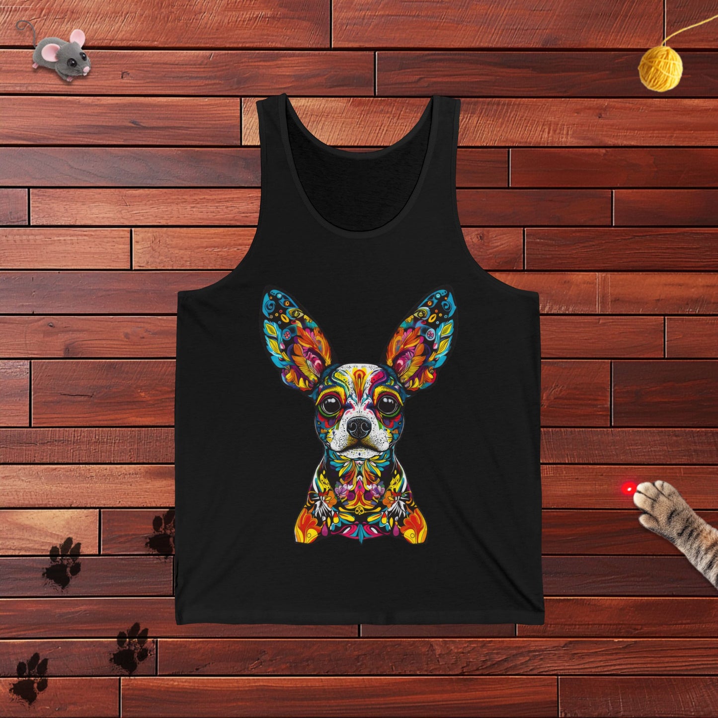 Dia De Muerte Doggo Mens Tank