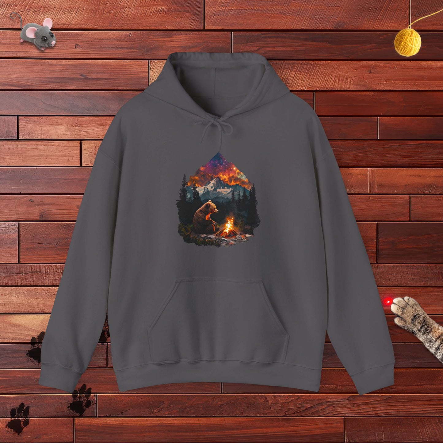 Camping Bear Hoodie