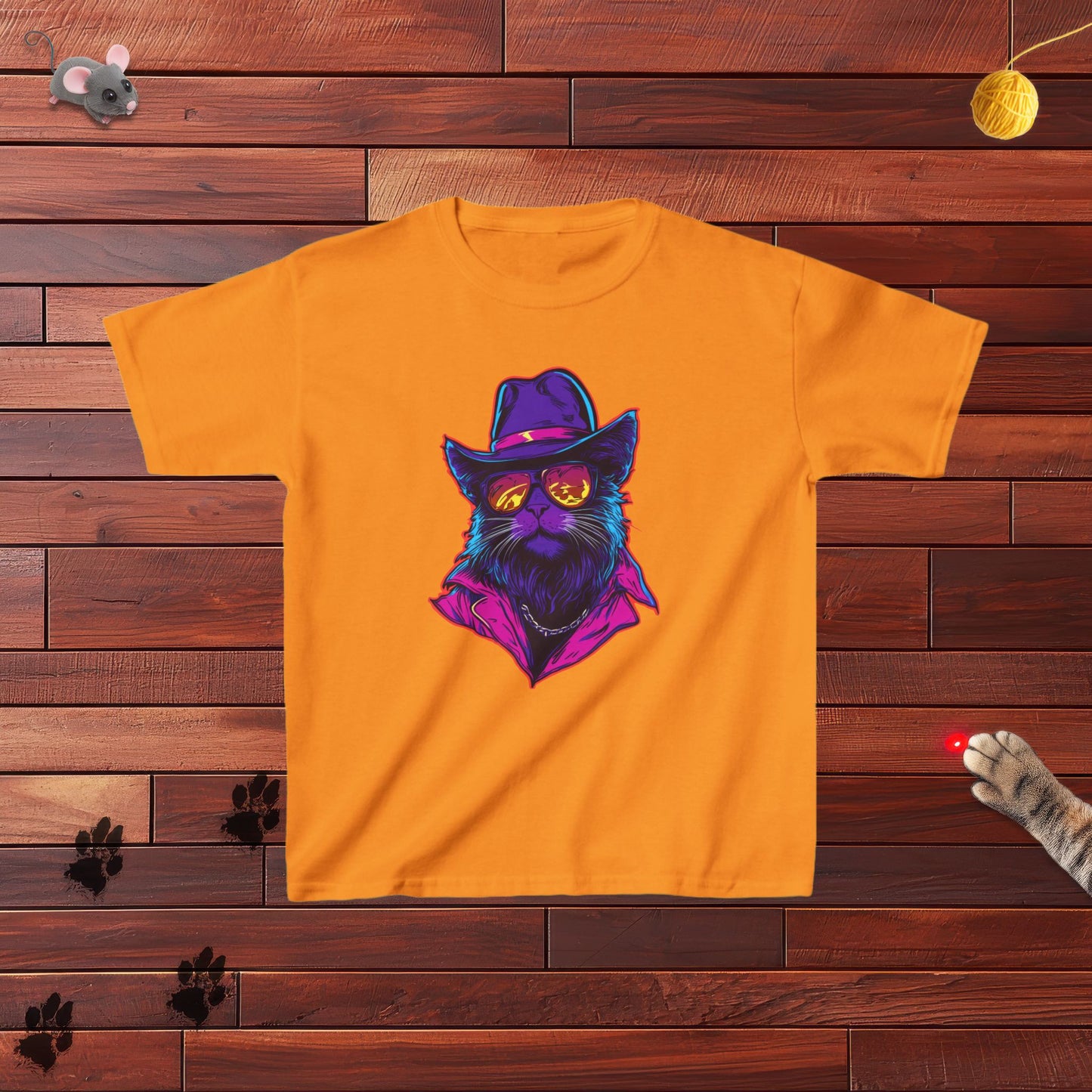 Meowcho Man Kids Tee