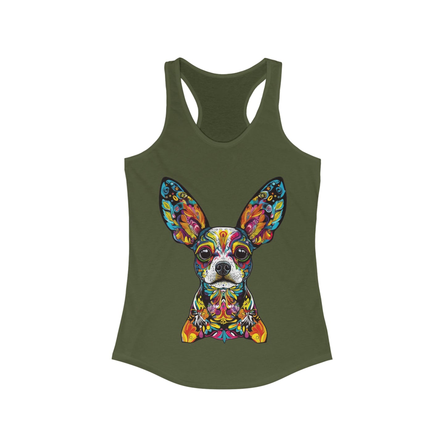 Dia De Muerte Doggo Ladies Tank