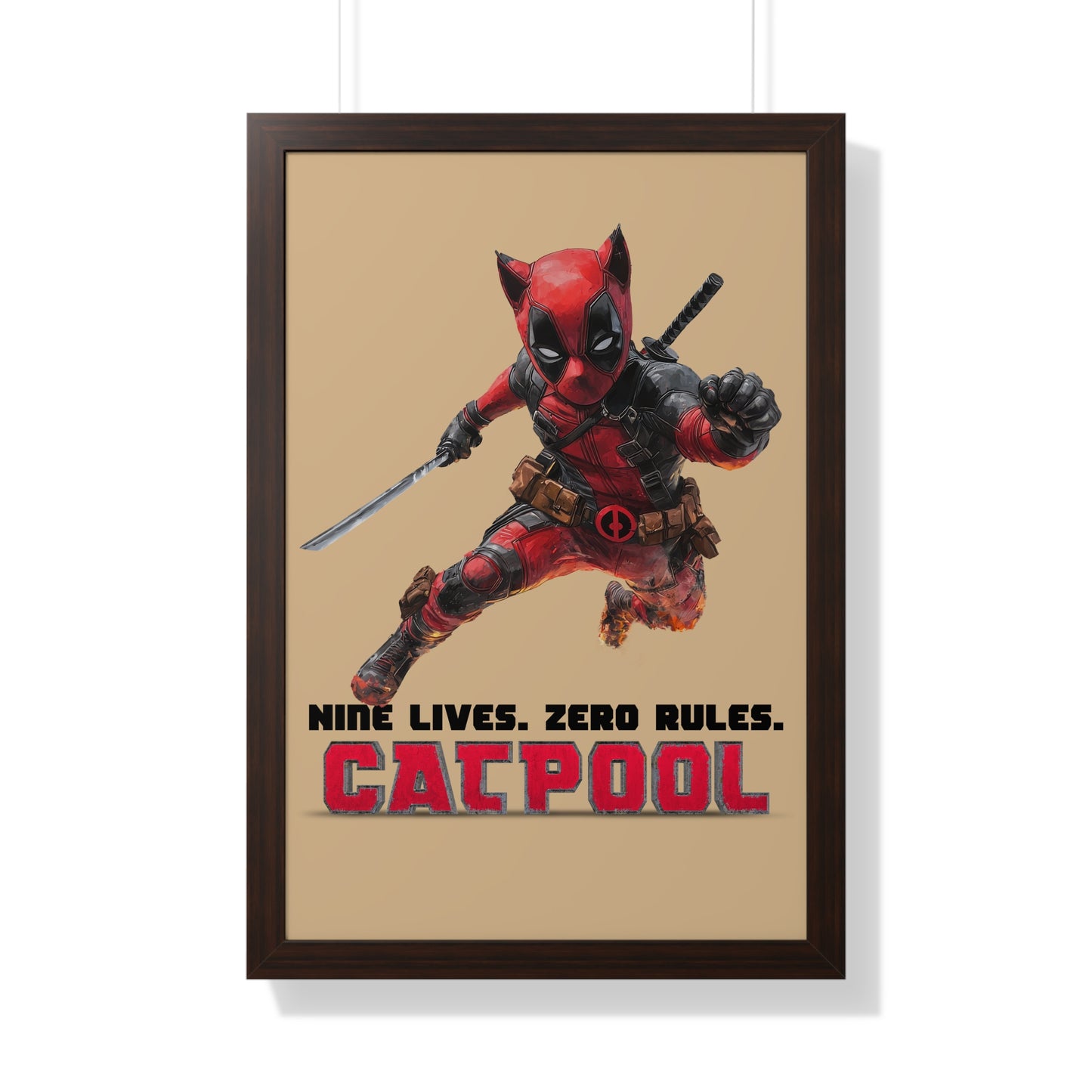 Catpool Framed Wall Art