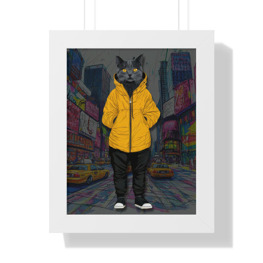Street Cat Style Framed Wall Art