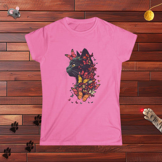 Butterfly Kitty Ladies Tee