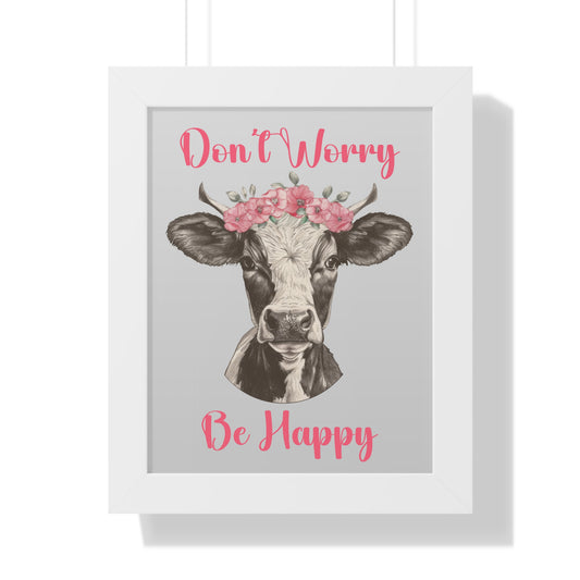 Don't Worry Be Happy Framed Wall Art