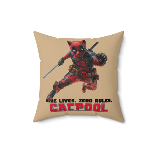 Catpool Throw Pillow