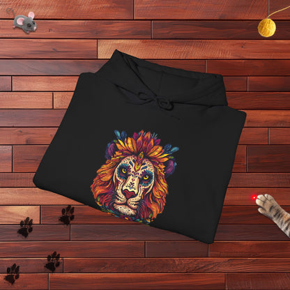 Dia De Muertos Lion Hoodie
