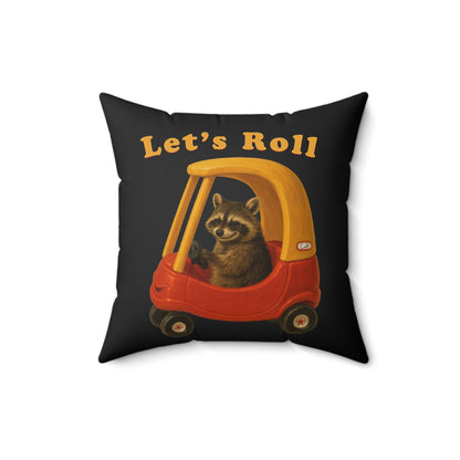 Lets Roll Throw Pillow