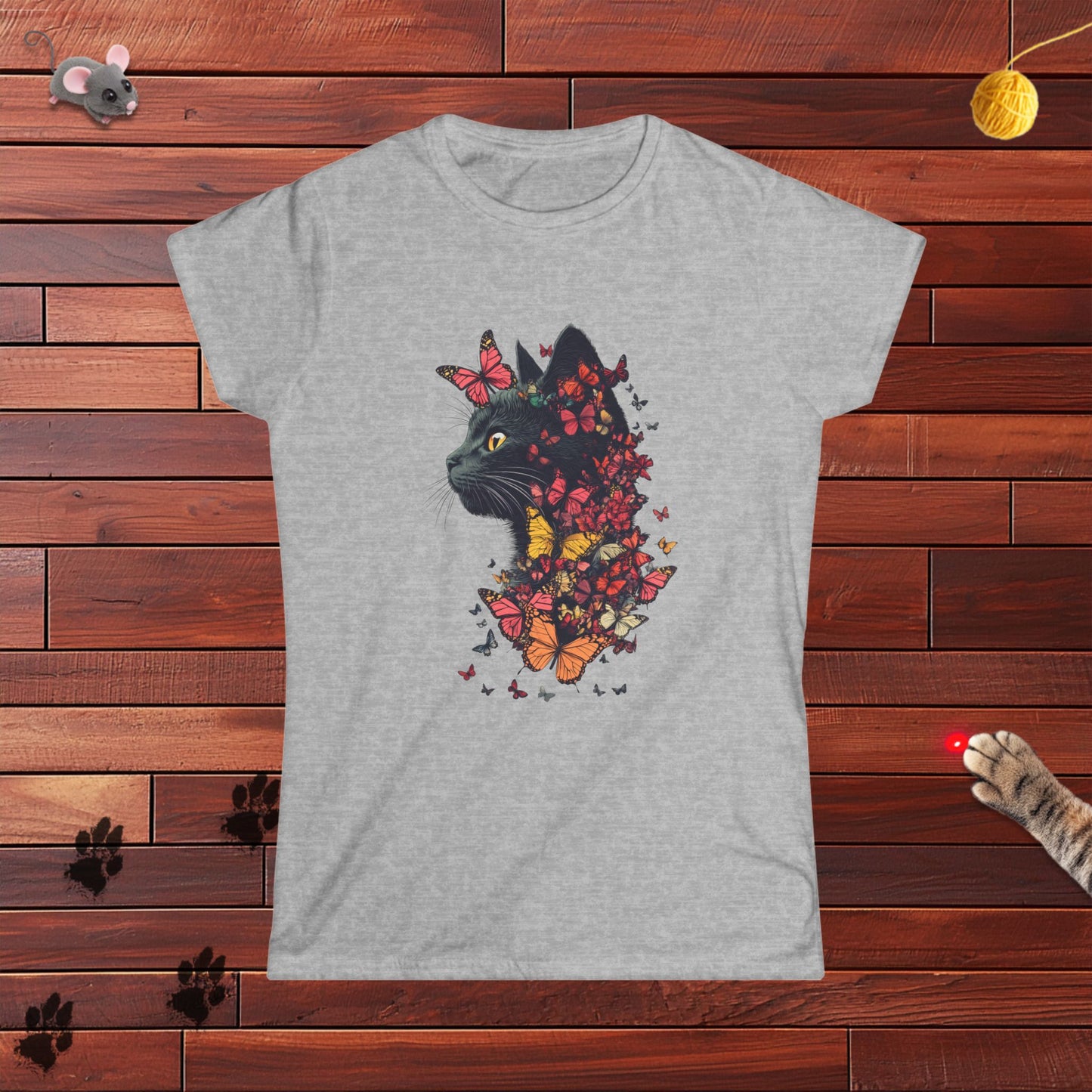 Butterfly Kitty Ladies Tee