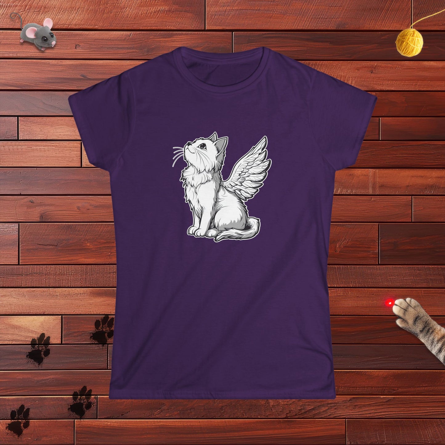 Angel Kitty Ladies Tee