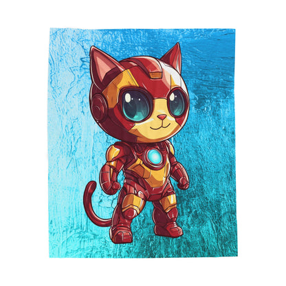 Iron Cat Velveteen Plush Blanket