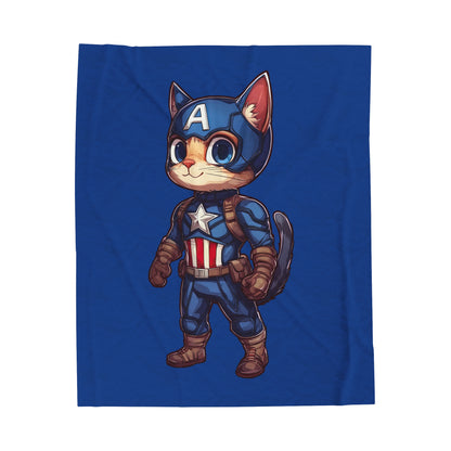 Captain Americat Velveteen Plush Blanket