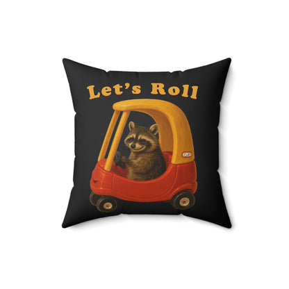 Lets Roll Throw Pillow