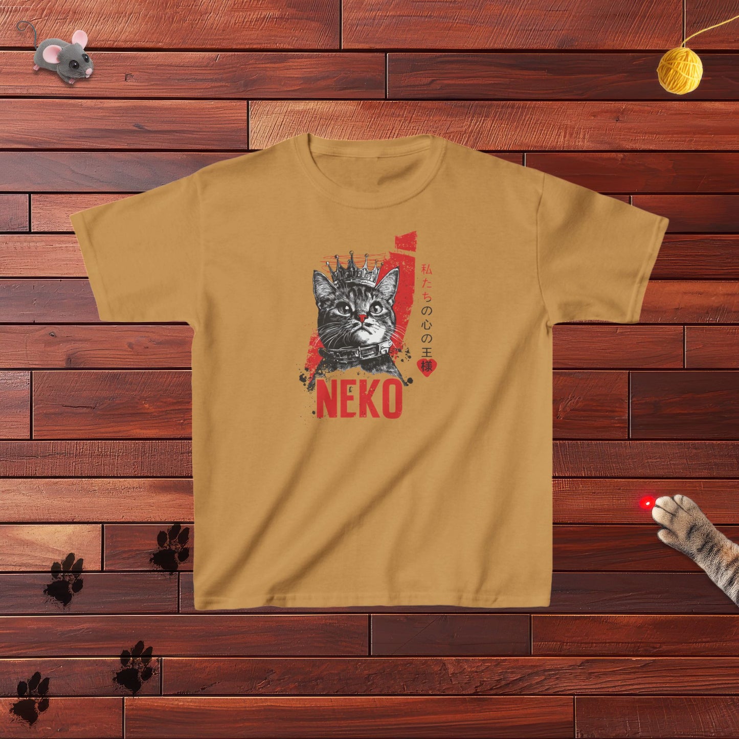 Neko King Of Our Hearts Kids Tee