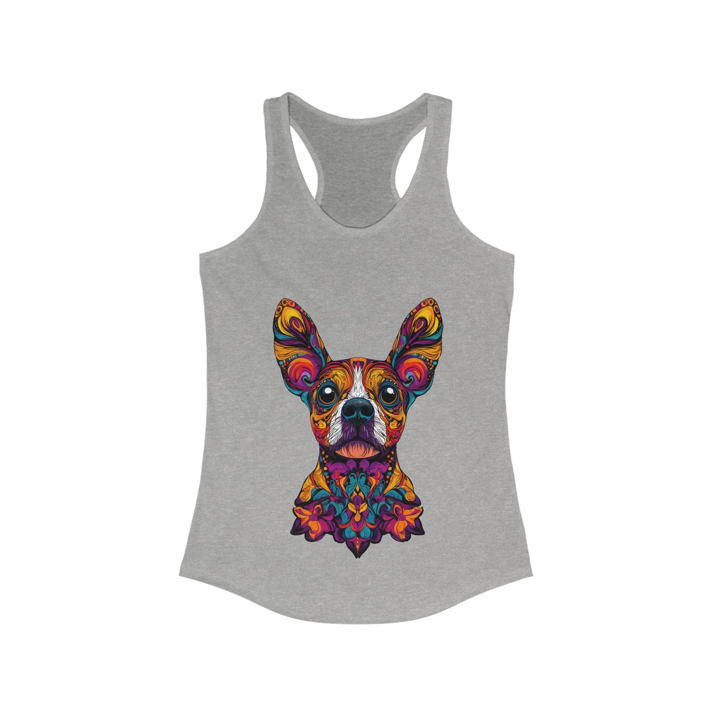 Dia De Muerte Frenchie Ladies Tank