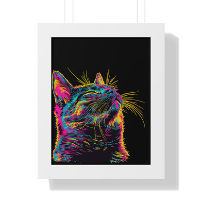 Electric Whiskers Framed Wall Art