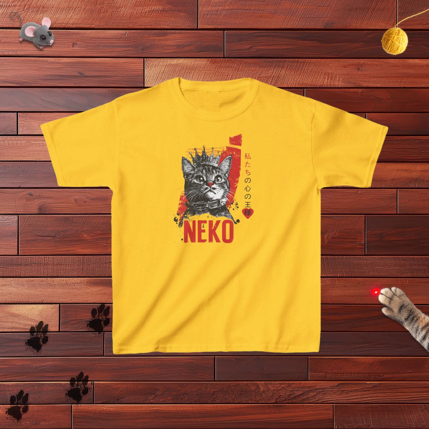 Neko King Of Our Hearts Kids Tee