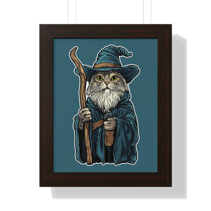 Catdolf The Grey Framed Wall Art