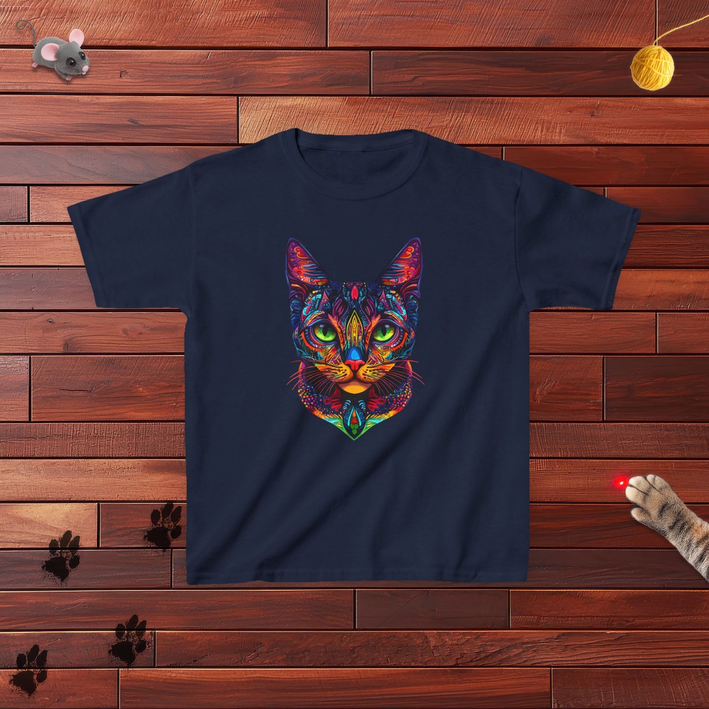 Mandala Cat Kids Tee