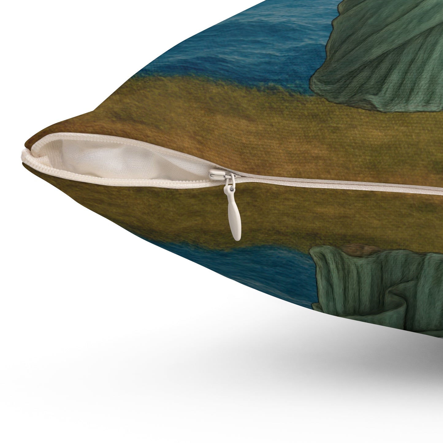 Statue of Meowberty Throw Pillow