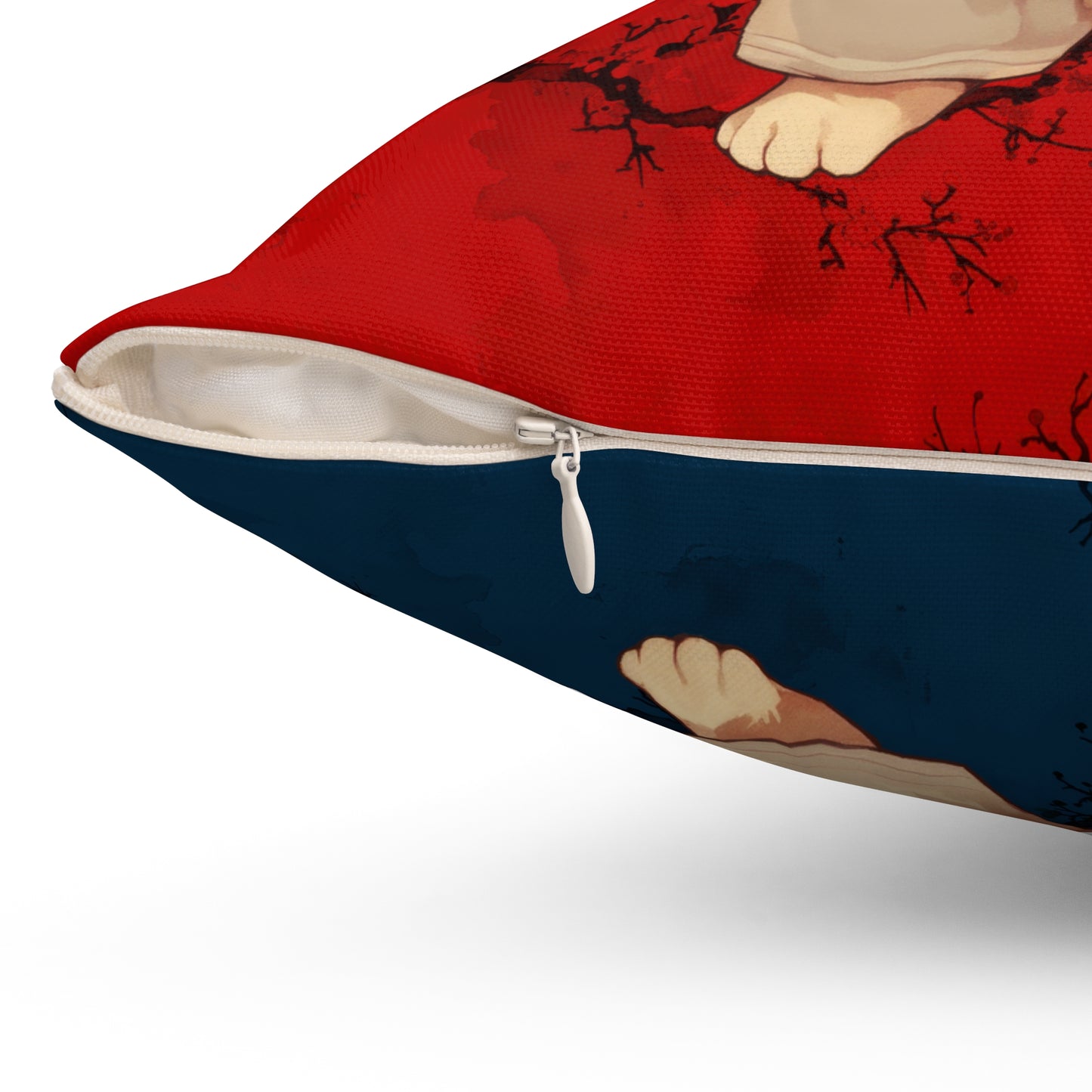 The Karate Kitty Throw Pillow