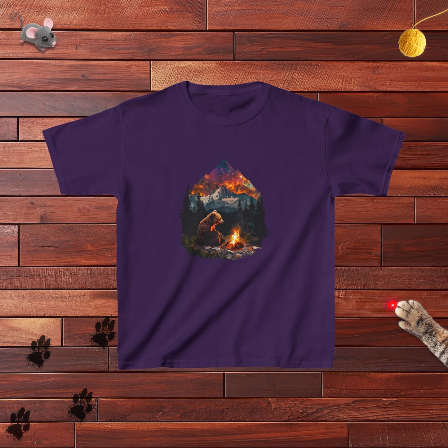 Camping Bear Kids Tee