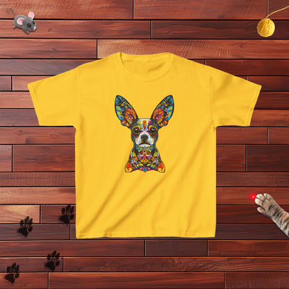 Dia De Muerte Doggo Kids Tee