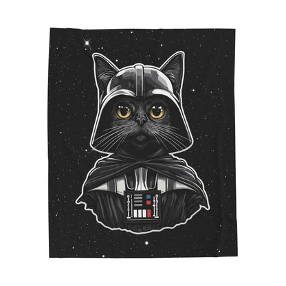 Darth Purrder Velveteen Plush Blanket