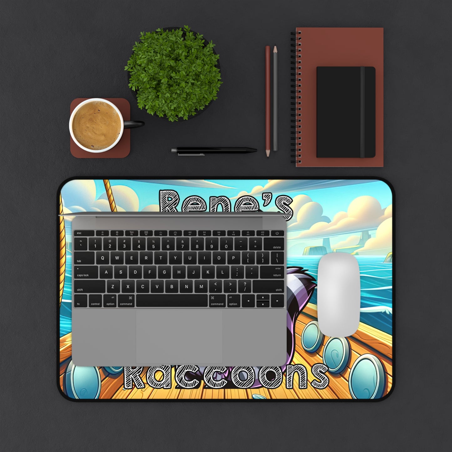 Rene's Raccoons Deskmat