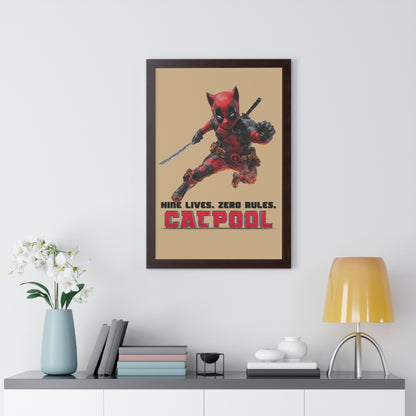 Catpool Framed Wall Art