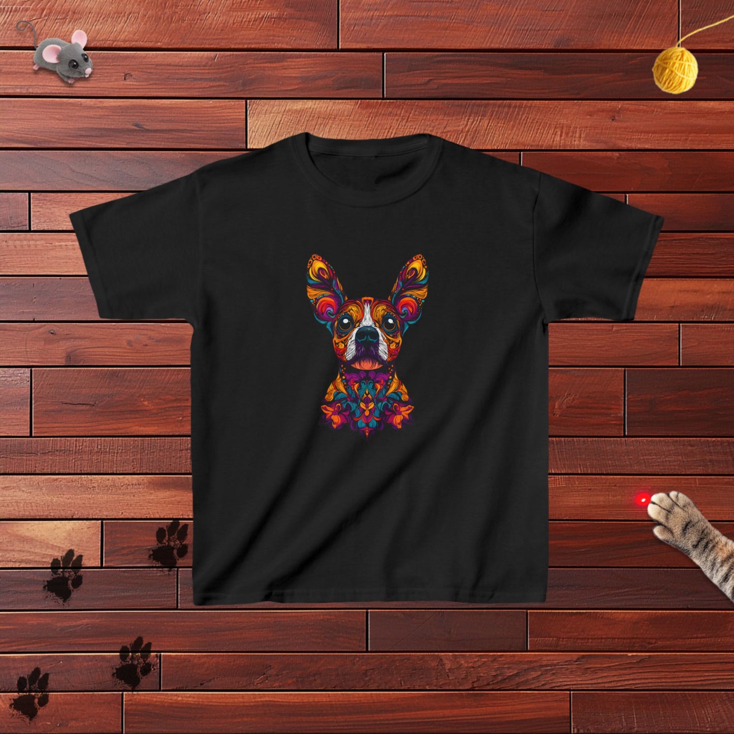 Dia De Muerte Frenchie Kids Tee