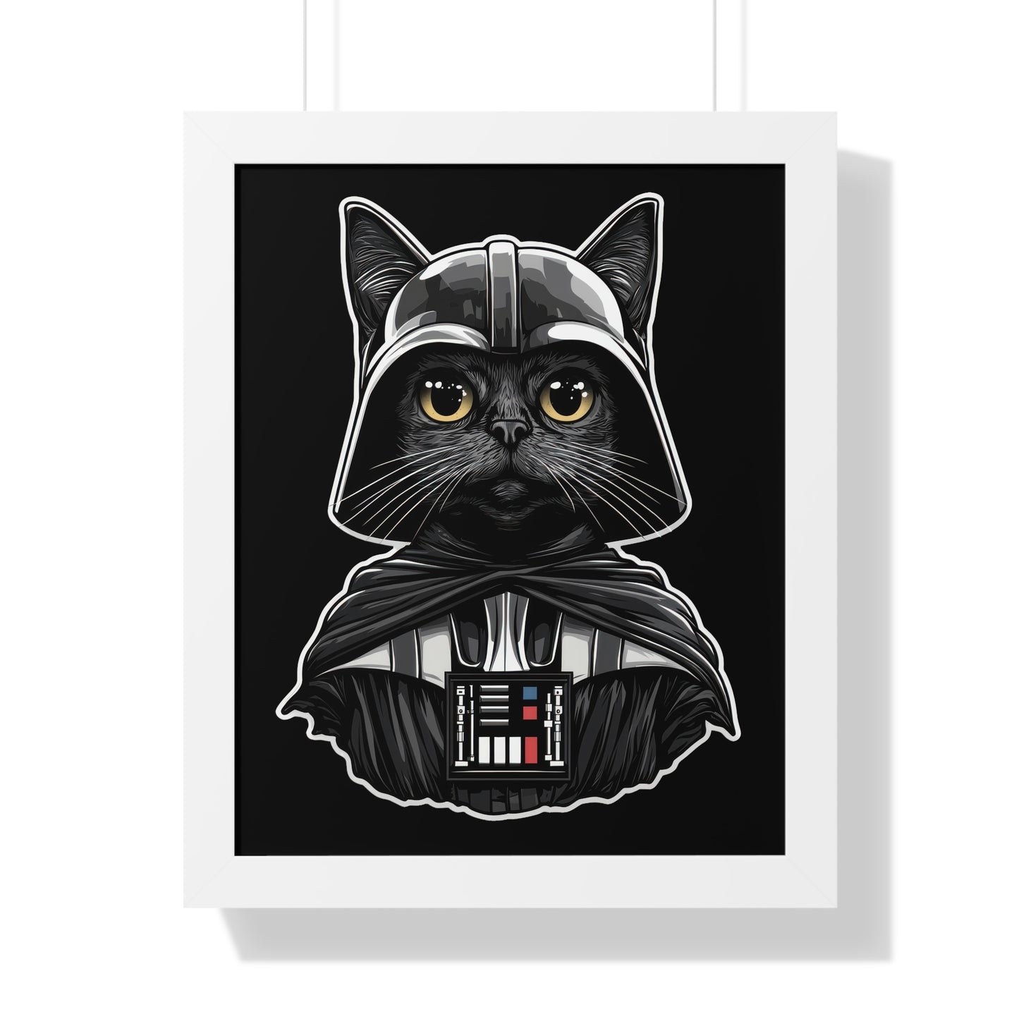 Darth Purrder Framed Wall Art